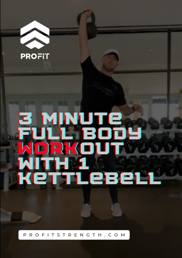 3 Minute Full Body Workout With 1 Kettlebell